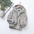 Children's Coral Velvet Hooded Jacket